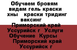 Обучаем бровям- 2 видам гель-краски,3-хны,4-краски,тридинг,ваксинг.!!! - Приморский край, Уссурийск г. Услуги » Обучение. Курсы   . Приморский край,Уссурийск г.